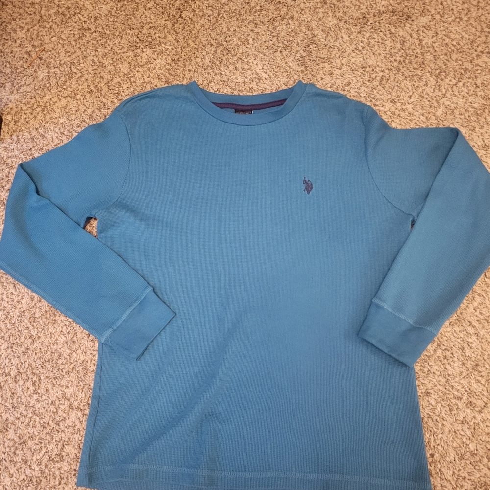Mens long sleeve Polo